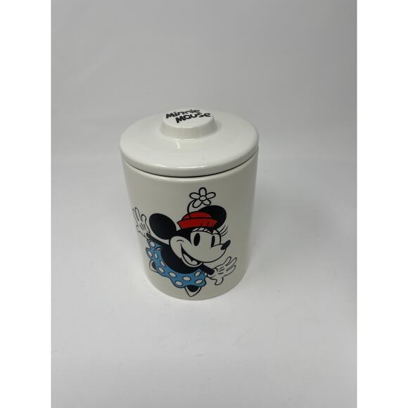 Disney Minnie Mouse Up Close Color Canister Jar - Medium NEW - Picture 1 of 5